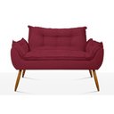 Ver imagem 6 de Kit 02 Poltronas + Namoradeira + Puff Opala Balaqui Decor Marsala