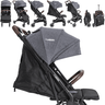 Carrinho para Gemeos Duplo Compacto Kiddo Sprint Ii Grafite - 3