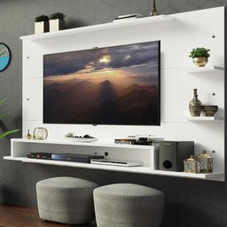 Painel para Tv até 60 Polegadas Madesa Alfa - Branco - 2