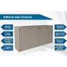 Buffet de Sala Jantar Lia 4 Portas Off White - Cimol - 6