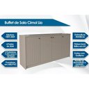 Ver imagem 6 de Buffet de Sala Jantar Lia 4 Portas Off White - Cimol