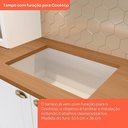 Ver imagem 3 de Cozinha Modulada Americana 2 Peças Balcões 120cm e 80cm Branco/nature com Tampos Mdp - Móveis