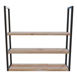 Suporte Preto Moderno 80x20cm Flutuante para Casa - 2