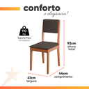 Ver imagem 5 de Conjunto Sala de Jantar Mesa Athenas Redonda 4 Cadeiras Trento Dobuê