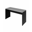 Ver imagem 4 de Mesa Escrivaninha Escritório 110cm X 70cm Pés Painel F5 Cor:cinza Sagrado com Preto