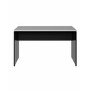 Ver imagem 3 de Mesa Escrivaninha Escritório 110cm X 70cm Pés Painel F5 Cor:cinza Sagrado com Preto