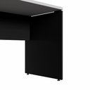 Ver imagem 5 de Mesa Escrivaninha Escritório 110cm X 70cm Pés Painel F5 Cor:cinza Sagrado com Preto
