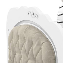 Cama Babá Provence com Capitonê e Auxiliar Branco Soft - Matic Móveis - 5 Cama Babá Provence com Capitonê e Auxiliar Branco Soft - Matic Móveis - 5