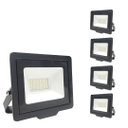 Ver imagem 1 de Refletor Led 20w Branco Frio Holofote Prova D'água Kit com 5