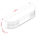 Ver imagem 7 de Estante Home Theater com Bancada Suspensa Monte Carlo Calacata Off White – Madetec