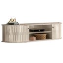 Ver imagem 2 de Estante Home Theater com Bancada Suspensa Monte Carlo Calacata Off White – Madetec