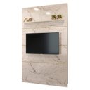 Ver imagem 3 de Estante Home Theater com Bancada Suspensa Monte Carlo Calacata Off White – Madetec