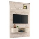 Ver imagem 4 de Estante Home Theater com Bancada Suspensa Monte Carlo Calacata Off White – Madetec