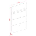 Ver imagem 5 de Estante Home Theater com Bancada Suspensa Monte Carlo Calacata Off White – Madetec