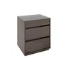 Mesa de Cabeceira 3 Gavetas com Organizador Tampo Vidro Belize  - 6