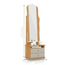 Ver imagem 3 de Toucador com 2 Gavetas Espelho Delta Cinamomo Off White