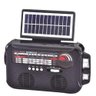 Radio Caixa de Som Placa Solar Bluetooth Lanterna Camping Portatil Emergencia Am Fm Usb Sd Retro - 1