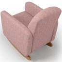 Ver imagem 7 de Poltrona de Amamentação com Balanço Orgânica Saori W01 Linho Rosa - Lyam Decor