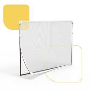 Tela Mosquiteira Magnética Branca para Janela 0,80x 0,80m