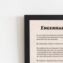 Ver imagem 2 de Engenharia Dicionário Quadro Moldura Preta 60x40cm