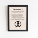 Ver imagem 1 de Engenharia Dicionário Quadro Moldura Preta 60x40cm
