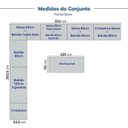 Ver imagem 5 de Cozinha Planejada 12 Peças sem Tampo com Cristaleira e Ilha Marselha CabeCasa MadeiraOriginals Branco
