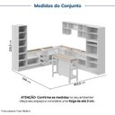 Ver imagem 4 de Cozinha Modulada 12 Peças sem Tampo com Cristaleira e Ilha Marselha CabeCasa MadeiraOriginals