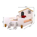 Ver imagem 2 de Cama Montessoriana Infantil Preta Branca e Mel Branco