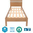 Ver imagem 2 de Cama de Solteiro com Cabeceira Rafaela Amendôa/Branco