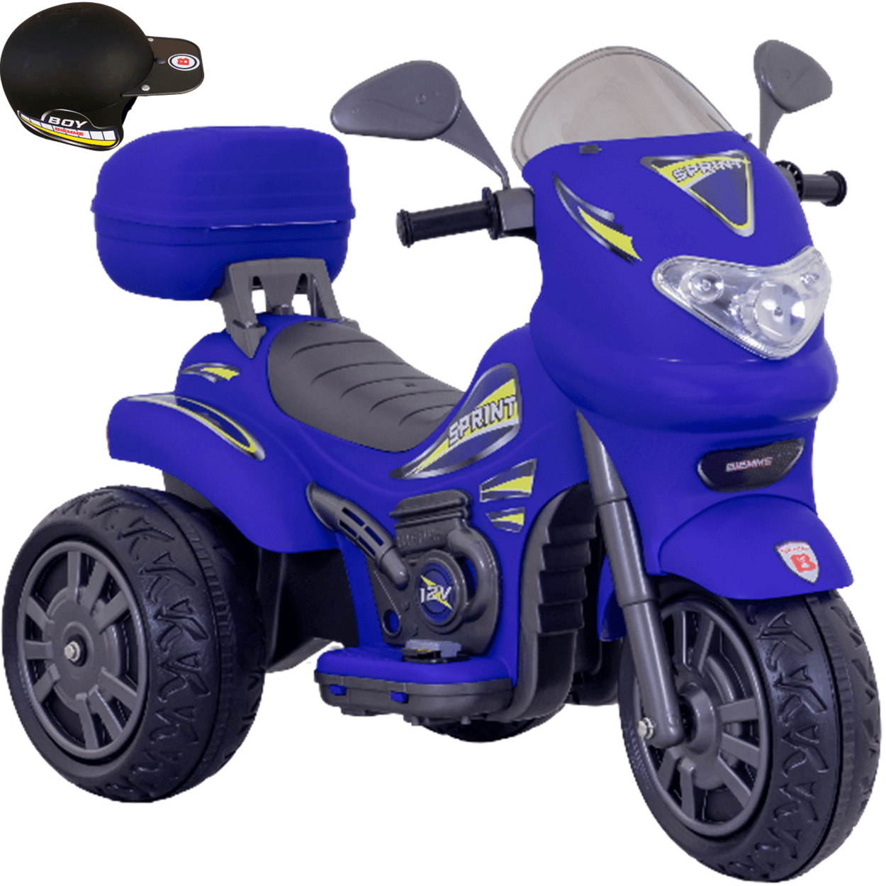 Moto Eletrica Infantil Biemme Sprint Turbo Power 12v Azul