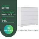 Ver imagem 2 de Cômoda Miray 4 Gavetas - Branco