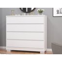 Ver imagem 2 de Cômoda Miray 4 Gavetas - Branco