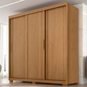 Ver imagem 2 de Guarda Roupa Casal 3 Portas de Correr 4 Gavetas Confo 190 cm Cinamomo Zanz
