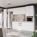 Ver imagem 1 de Cozinha Modulada Celeste Kappesberg 100% Mdf Branco 360cm