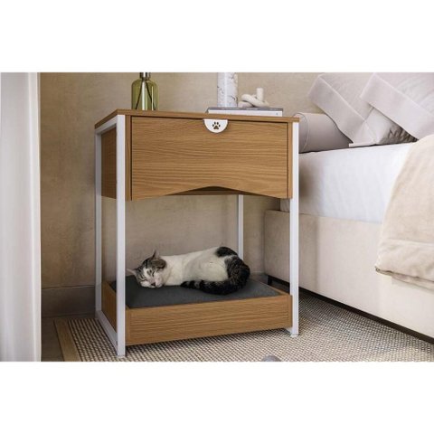 Cama Colchão Pet p/ Cão e Gato Mesa LI056 Kappesberg Branco