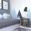 Ver imagem 1 de Nicho com Prateleira para Quarto Infantil Bege/Carvalho Mel
