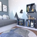 Ver imagem 7 de Nicho com Prateleira para Quarto Infantil Azul