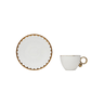 Conjunto 6 Xícaras Chá Porcelana Egg Branco 200ml- Wolff - 3