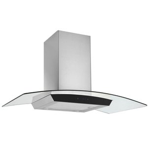 Coifa de Parede Suggar Esmeralda Touch Vidro Inox 90cm 220v Tp3092thix