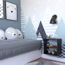 Ver imagem 1 de Nicho com Prateleira para Quarto Infantil Preto