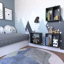 Ver imagem 7 de Nicho com Prateleira para Quarto Infantil Preto