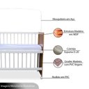 Ver imagem 4 de Mini Berço Moisés Alegria Branco Amadeirado com Colchão – Veronez