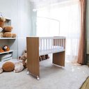 Ver imagem 5 de Mini Berço Moisés Alegria Branco Amadeirado com Colchão – Veronez