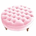 Ver imagem 1 de Puff Amara 1 Metro Suede Slk Decor Rosa Claro
