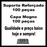 100 Peças - Cantoneira Reforçada para Moveis com Capa Mogno Fabio Ferragens Suporte Reforçado Canton - 2