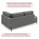Ver imagem 6 de Sofá Cama Babá Orgânica Braço Lado Direito Linho Cinza