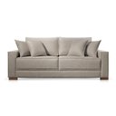 Ver imagem 2 de Sofá 3 Lugares Almofada Solta Linho Cinza Medio Helô 2,20m