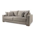 Ver imagem 1 de Sofá 3 Lugares Almofada Solta Linho Cinza Medio Helô 2,20m