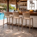 Ver imagem 1 de Conjunto Cadeiras Tramontina Original Alta Bege Bar Externa