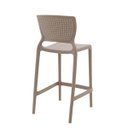 Ver imagem 4 de Conjunto Cadeiras Tramontina Original Alta Bege Bar Externa
